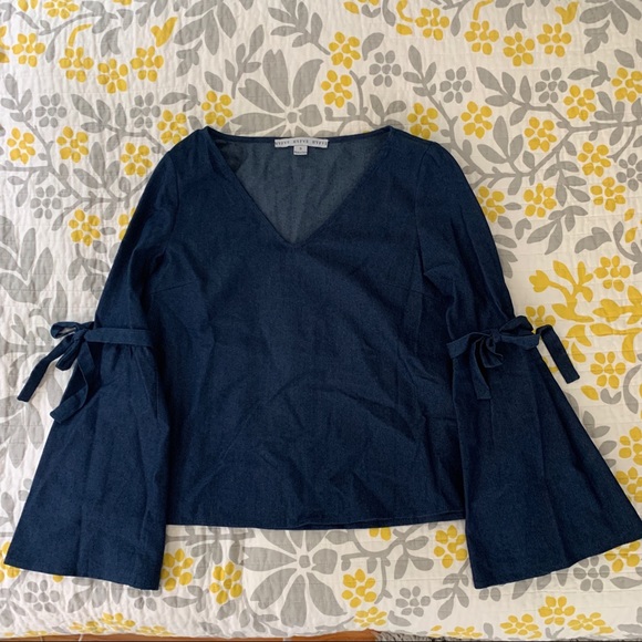 HYFVE Tops - HYFVE Dark Blue Blouse